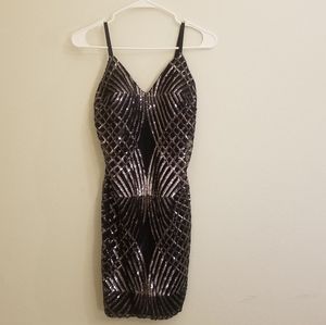 Black & Taupe Haute Monde Small dress